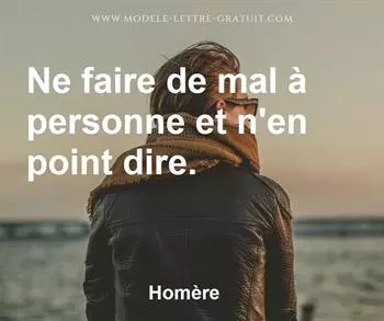 Citation de Homère
