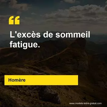 Citation Homère
