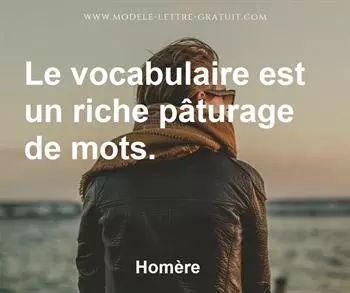 Citation de Homère