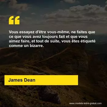 Citation James Dean