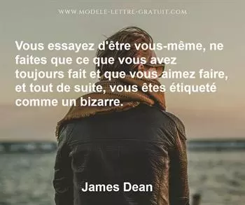 Citation de James Dean