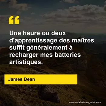 Citation James Dean