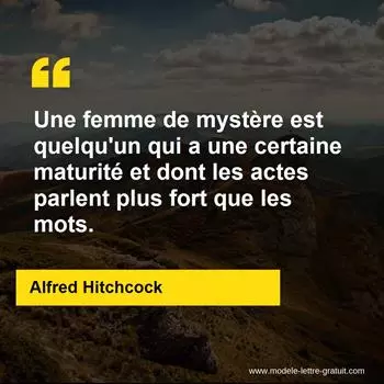 Citation Alfred Hitchcock