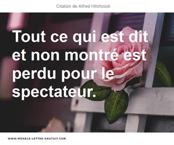 Citations Alfred Hitchcock