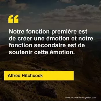 Citation Alfred Hitchcock