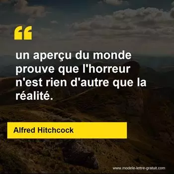 Citation Alfred Hitchcock