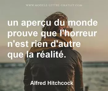 Citation de Alfred Hitchcock