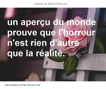 Citations Alfred Hitchcock