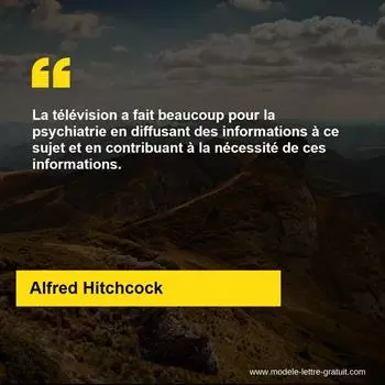 Citation Alfred Hitchcock