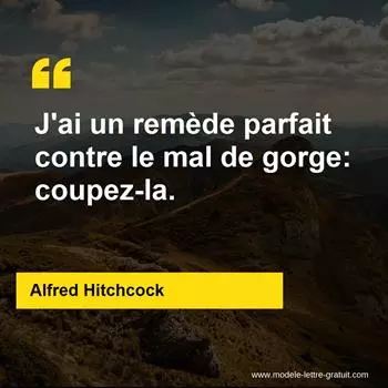 Citation Alfred Hitchcock