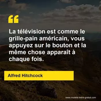 Citation Alfred Hitchcock