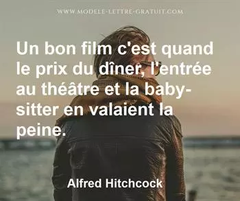 Citation de Alfred Hitchcock