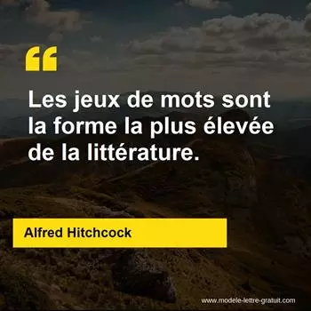 Citation Alfred Hitchcock
