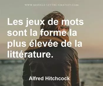 Citation de Alfred Hitchcock