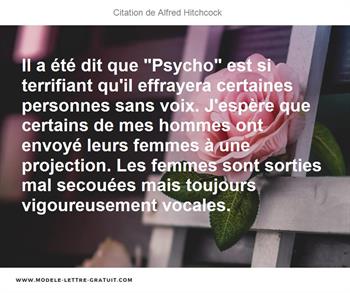Citations Alfred Hitchcock