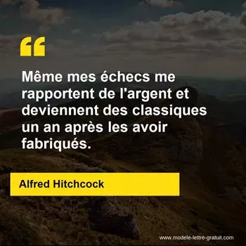 Citation Alfred Hitchcock