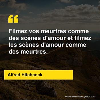 Citation de Alfred Hitchcock