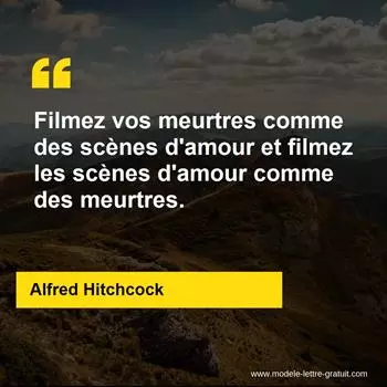 Citation Alfred Hitchcock