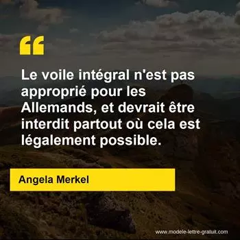 Citation Angela Merkel