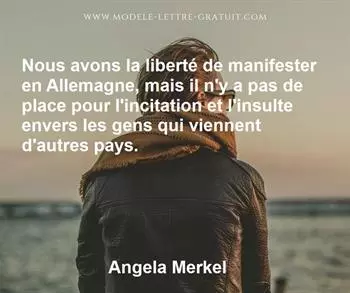 Citation de Angela Merkel