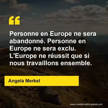 Citation Angela Merkel