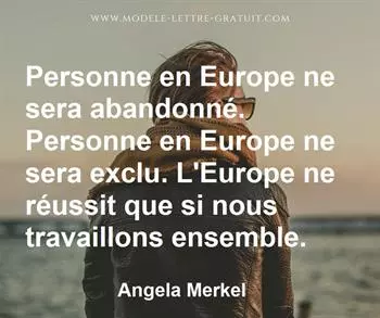 Citation de Angela Merkel