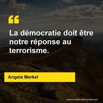 Citation Angela Merkel