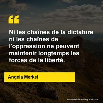 Citation de Angela Merkel