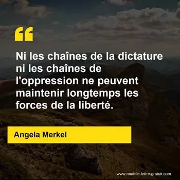 Citation Angela Merkel
