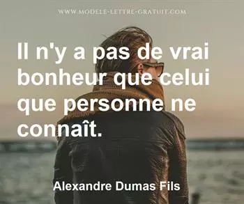 Citation de Alexandre Dumas Fils