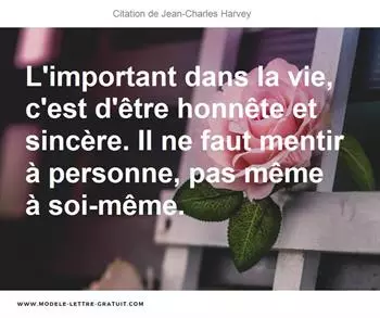 Citations Jean-Charles Harvey