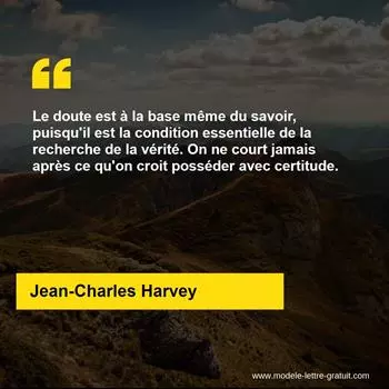 Citation Jean-Charles Harvey