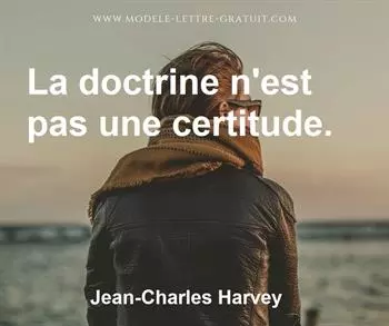 Citation de Jean-Charles Harvey