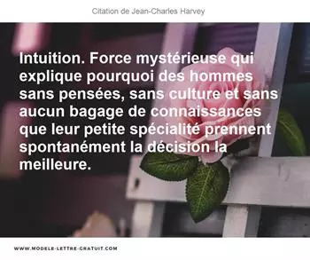 Citations Jean-Charles Harvey