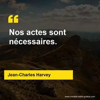 Citation Jean-Charles Harvey