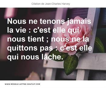 Citations Jean-Charles Harvey