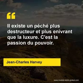 Citation Jean-Charles Harvey