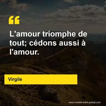 Citation Virgile