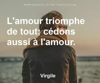 Citation de Virgile