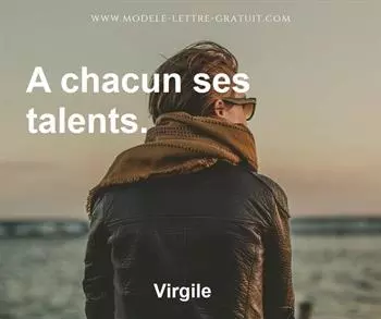 Citation de Virgile