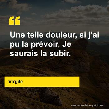 Citation de Virgile