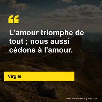 Citation Virgile