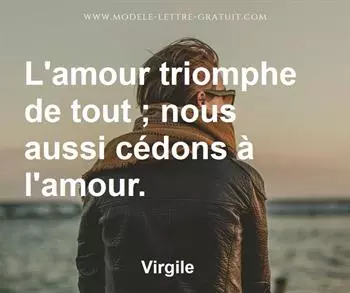Citation de Virgile