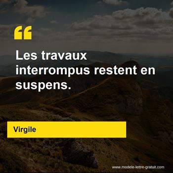 Citation de Virgile