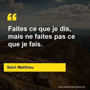 Citation Saint Matthieu