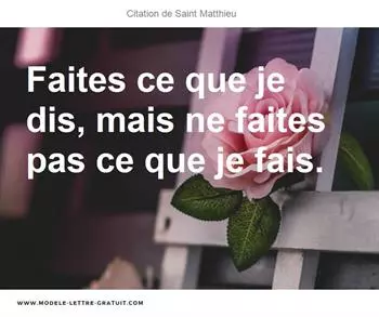 Citations Saint Matthieu