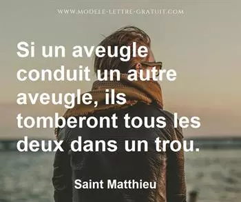 Citation de Saint Matthieu