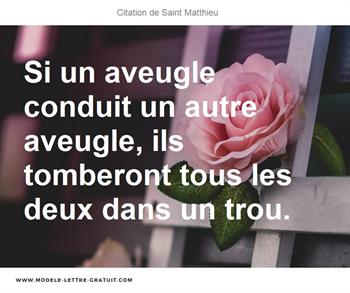 Citations Saint Matthieu