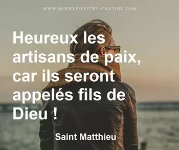 Citation de Saint Matthieu
