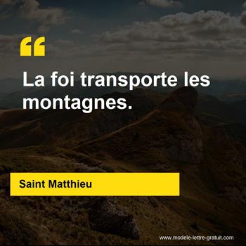 Citations Saint Matthieu